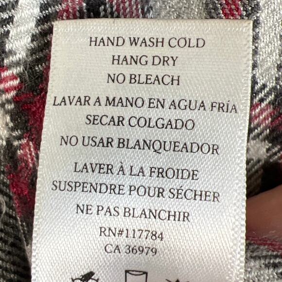 Rails Women’s Plaid Rayon Button Up Shirt Soft Flannel Feel Size M Fall Winter - Picture 9 of 10